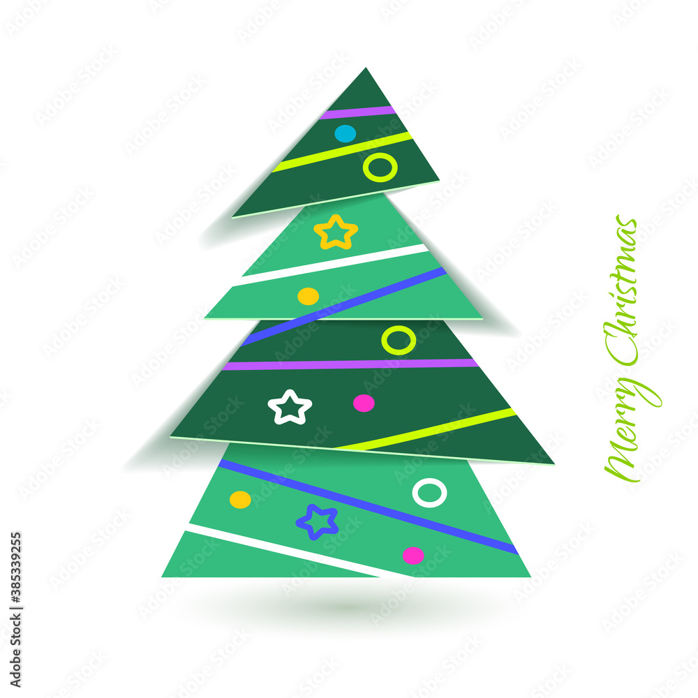 Simple vector christmas tree, Design elements for holiday cards. Can be used for greeting card, invitation, banner, web design. Simple vector christmas tree, Design elements for holiday cards. Can be used for greeting card, invitation, banner, web design.