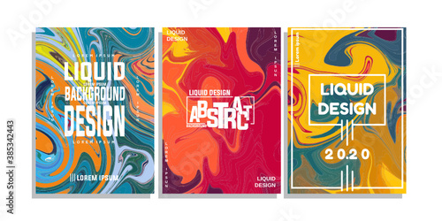 liquid cover abstrac background full color cool coverdesign