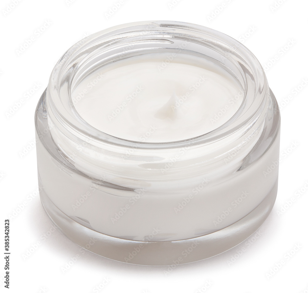 lotion cream jar path isolated on white lotion cream jar path isolated on white