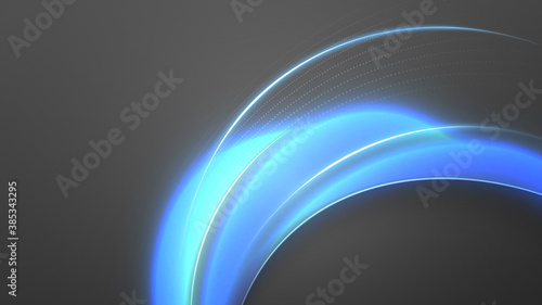 Gray backgound with neon bubbles