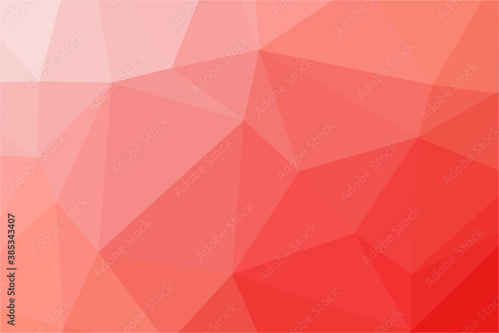 Red gradient polygon pattern. Low poly design Red gradient polygon pattern. Low poly design