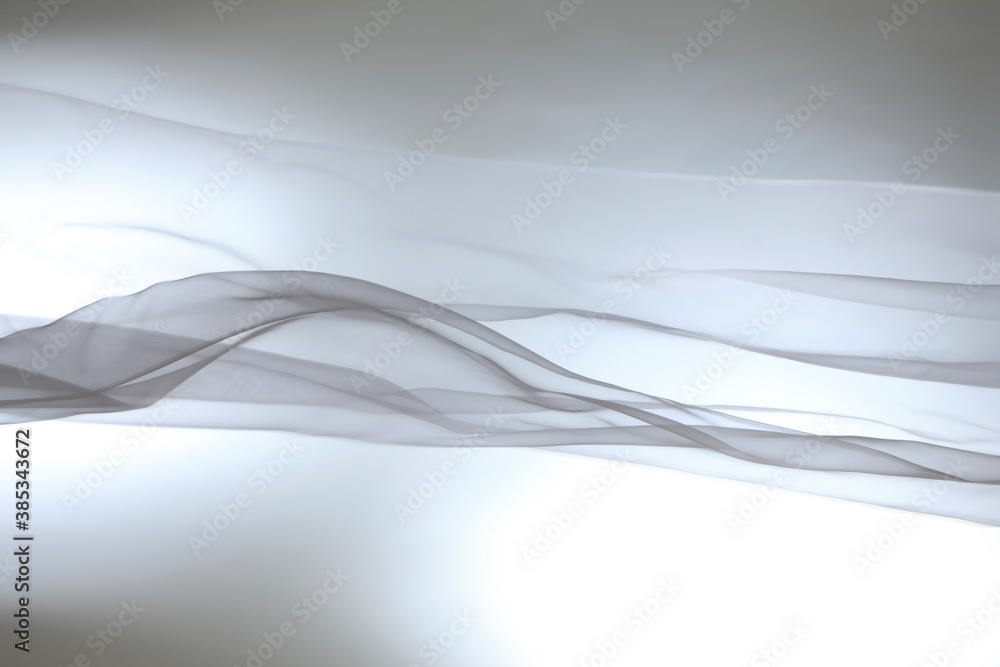 Obraz premium 揺れる布、白