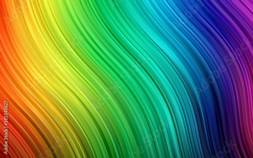 Dark Multicolor, Rainbow vector template with liquid shapes.