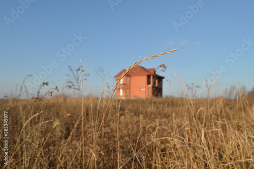 lonely house in the field