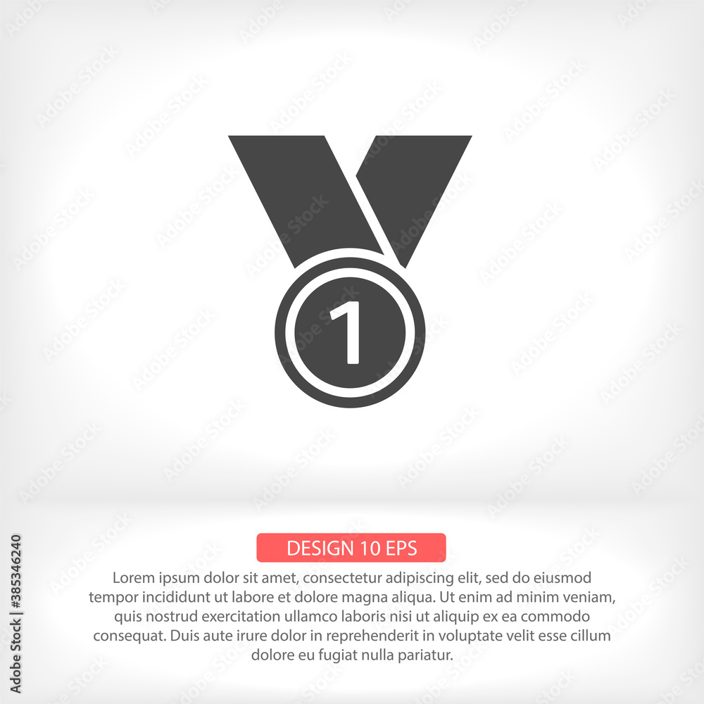 Medal vector icon , lorem ipsum Flat design Medal vector icon , lorem ipsum Flat design