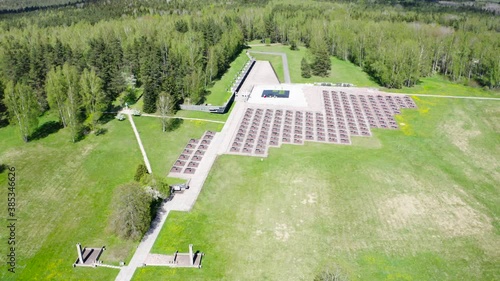 Bird-eye view on Memorial complex in Khatyn.
 photo