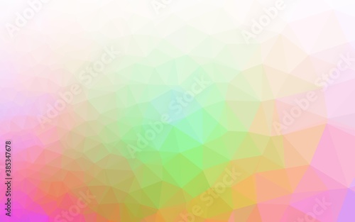 Wallpaper Mural Light Multicolor, Rainbow vector blurry triangle pattern. Torontodigital.ca