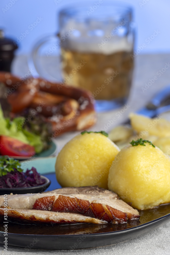 bavarian roasted pork with dumplings bavarian roasted pork with dumplings