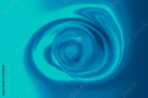An abstract vortex or portal from colors background texture. Graphic pattern with blue, navy and turquoise color to use for backdrop interior and fabric.
