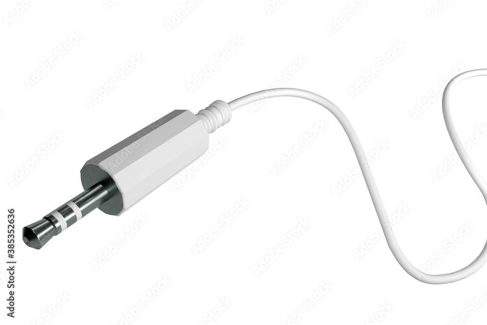 Mini Jack Plug on the white Mini Jack Plug on the white