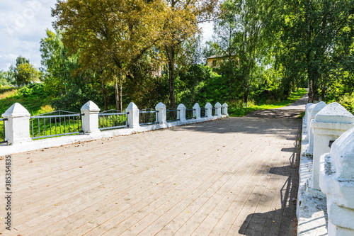 
historical center the ancient Russian city Tutayev, Russia.  photo