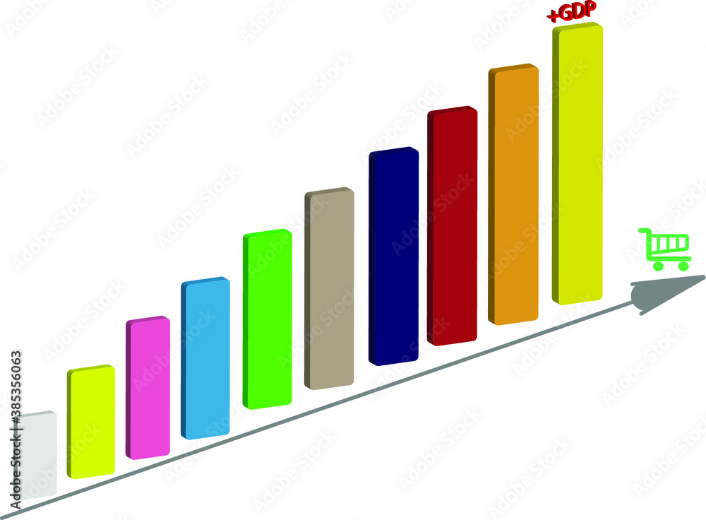 Bar Graph Patterns, 3D Illustrations Bar Graph Patterns, 3D Illustrations