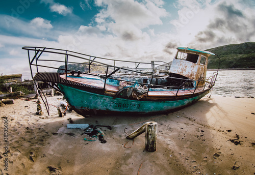 boat on the beach