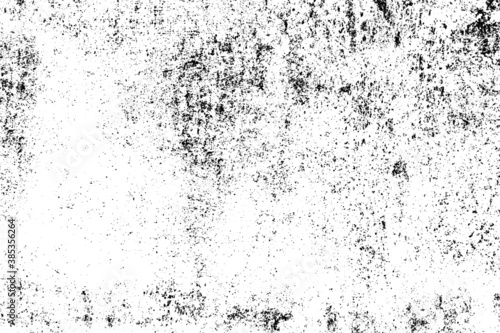 Distressed texture background. Abstract black and white grunge wall. Grungy dark dirty grain detail stain distress paint on old age wall textured retro overlay backdrop, vector illustrator EPS10 