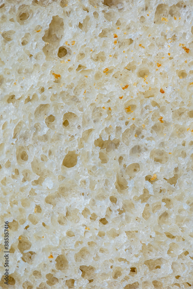 Abstract background or texture homemade bread, close up
