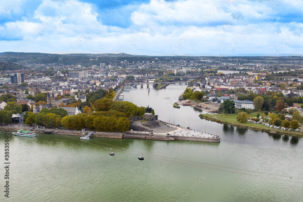Panorama von Koblenz 