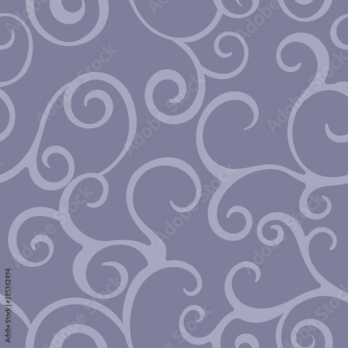 Vector seamless abstract pattern with curve lines