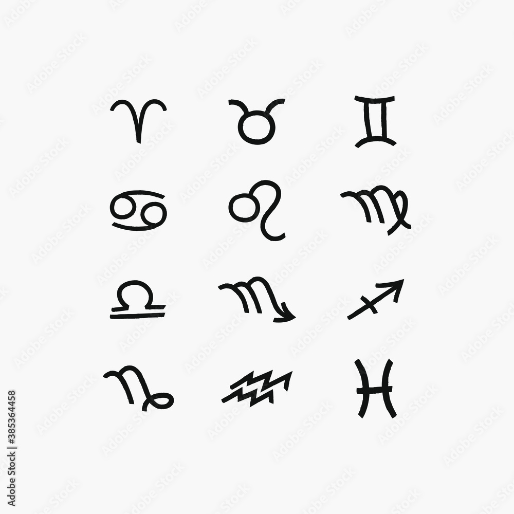 I designed zodiac signs in artystic brush style. I designed zodiac signs in artystic brush style.