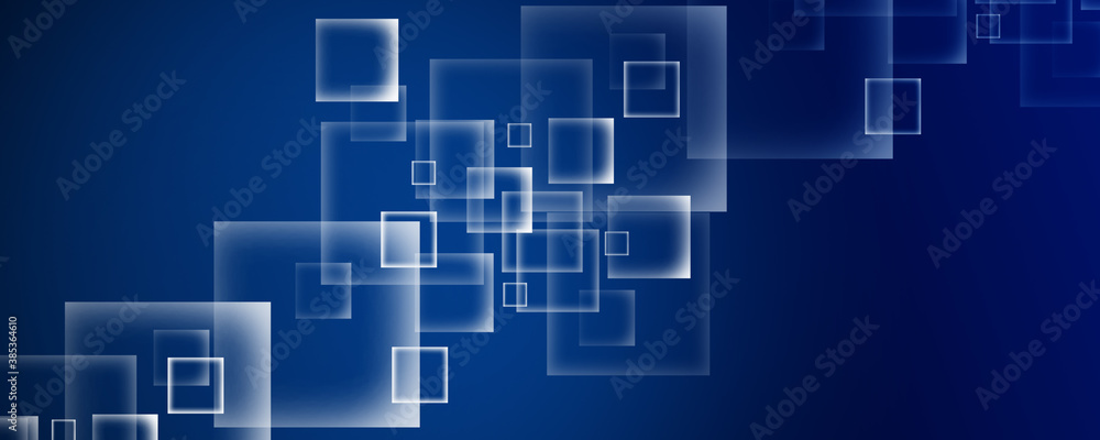 Abstract background with blue squares