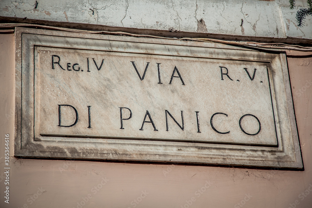 Obraz premium Sign with the name of the street