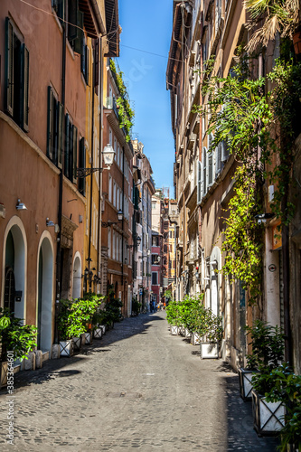 The Coronari street (Via dei Coronari) is a street in the historic center of Rome © Ilia Baksheev
