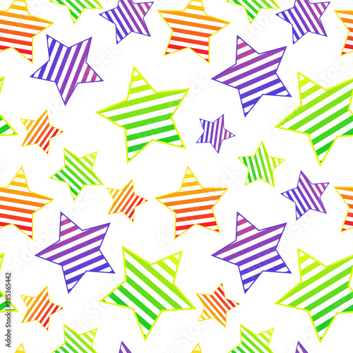 Asterisks. Seamless patterns. Design for fabric, wrapping paper, background, wallpaper. Vector.