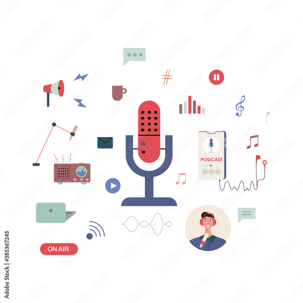 Podcast icons Podcast icons