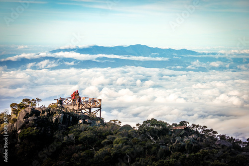 View from the top of clouds in Kinabalu