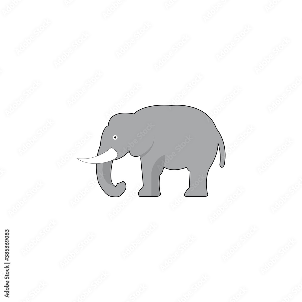 elephant logo icon vector