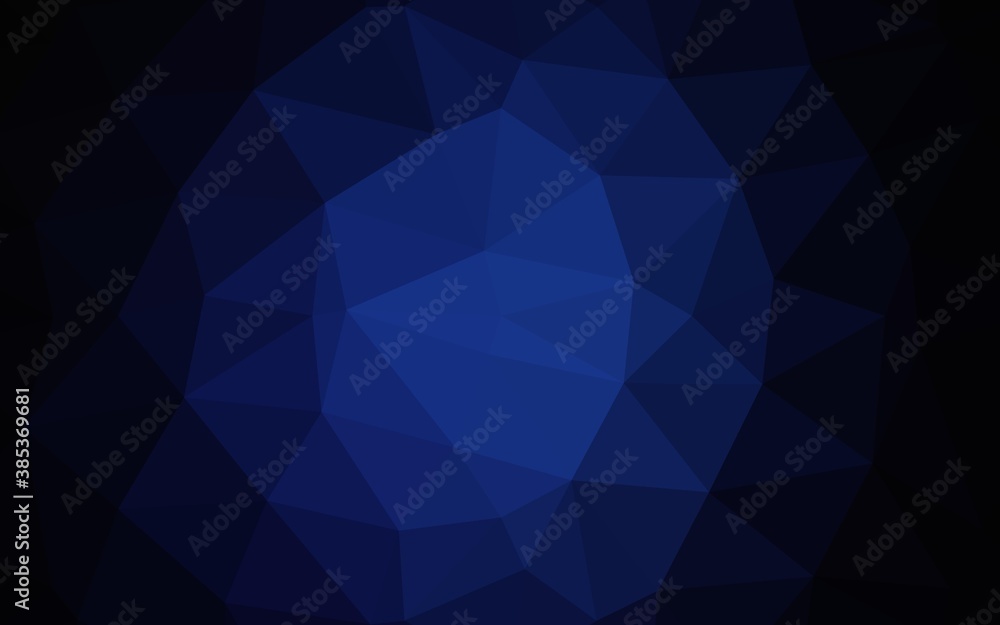 Dark BLUE vector low poly texture. Dark BLUE vector low poly texture.