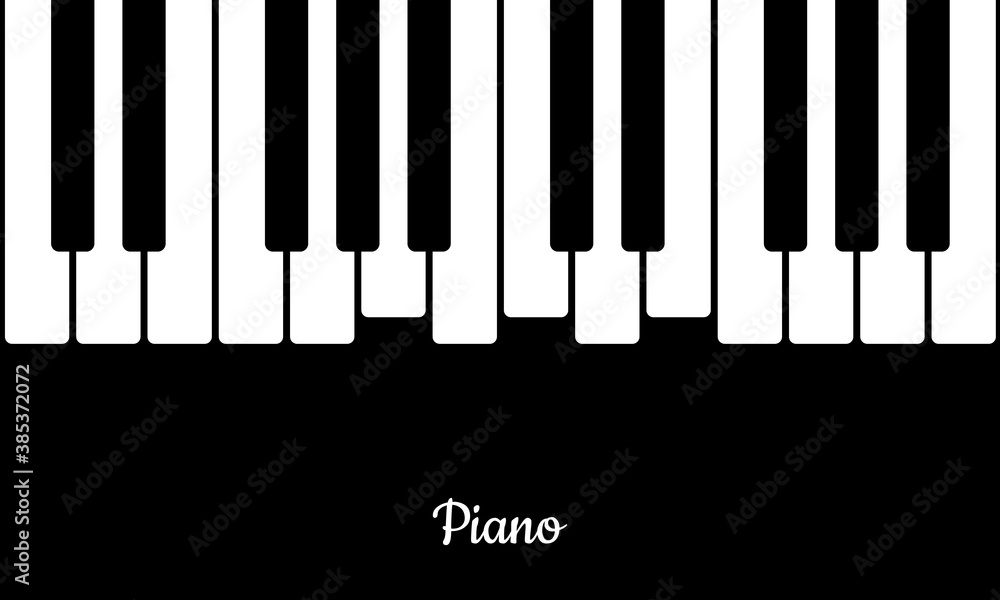 Music background with piano keys. Piano keys in flat style. Illustration. Vector EPS 10 Music background with piano keys. Piano keys in flat style. Illustration. Vector EPS 10