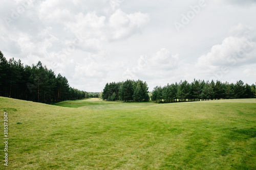Fototapeta Naklejka Na Ścianę i Meble -  beautiful green golf course in europe
