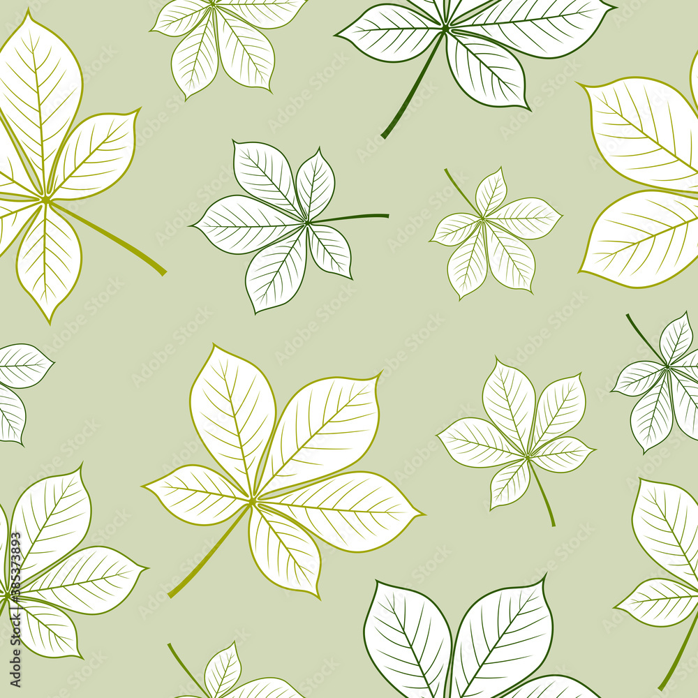 Seamless pattern with autumn leaves. Vector illustration. Seamless pattern with autumn leaves. Vector illustration.