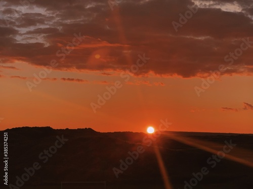Wallpaper Mural sunset on highway Torontodigital.ca