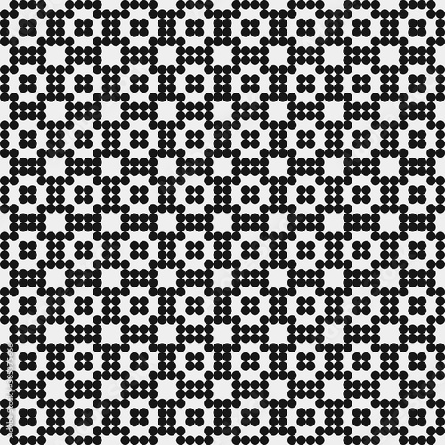 Abstract Cross Pattern Dots Logo generative computational art illustration