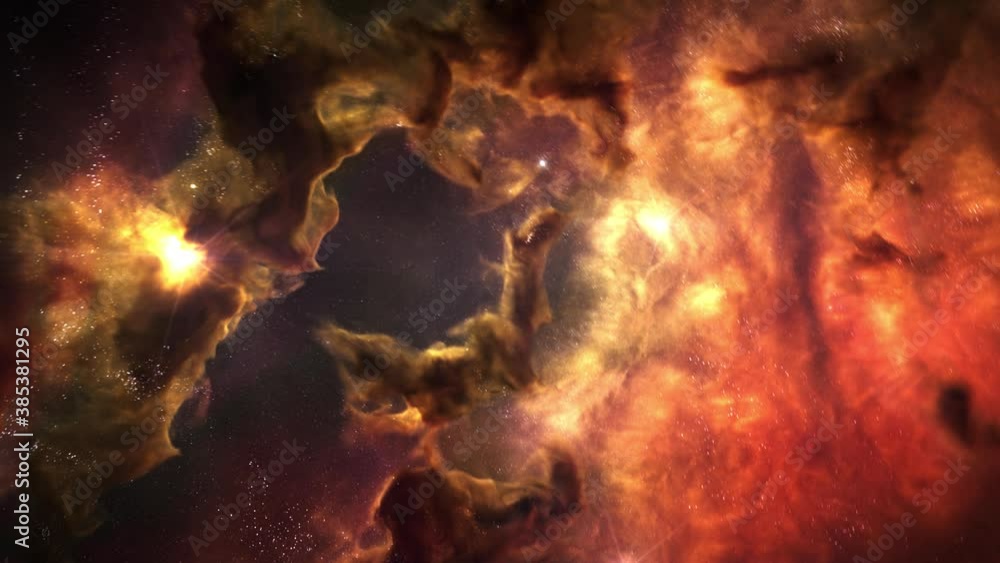 Nebula animated colorful background