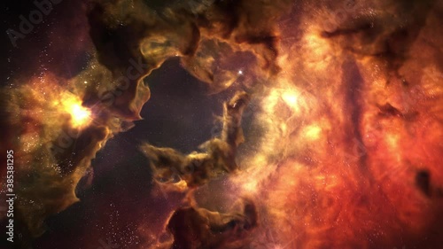 Nebula animated colorful background