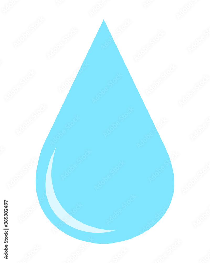 Water drop icon. Vector illustration isolated on white background. Water drop icon. Vector illustration isolated on white background.