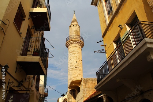 Mosque of Gazi Husein Pasha in Chania, Greece photo