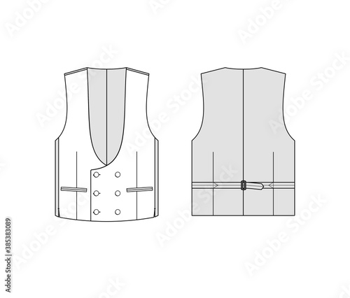 Waistcoat DB Scoop Neck