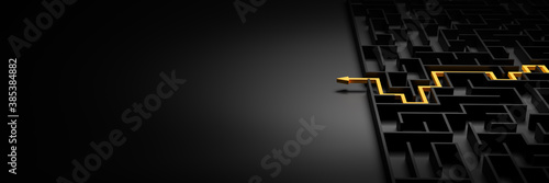 Bild auf Leinwand 3d rendering: Concept - solving a complex problem