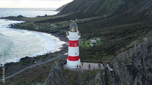 lighthouse on the cliff by the Ocean