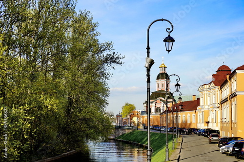 St. Petersburg. Monastyrka river.
Alexander Nevsky Lavra.
Male Monastery. photo