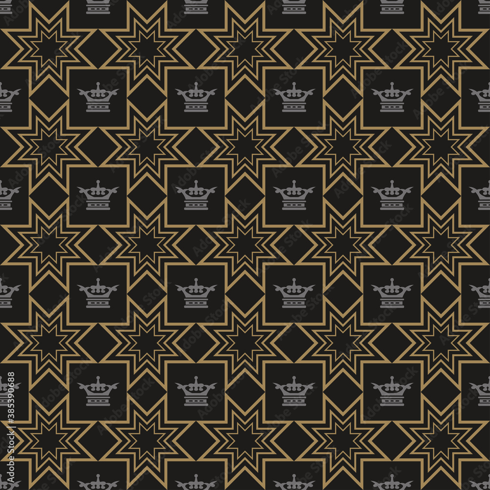 seamless pattern with crowns seamless pattern with crowns
