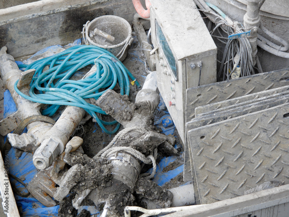 Obraz premium 土木工事用の道具