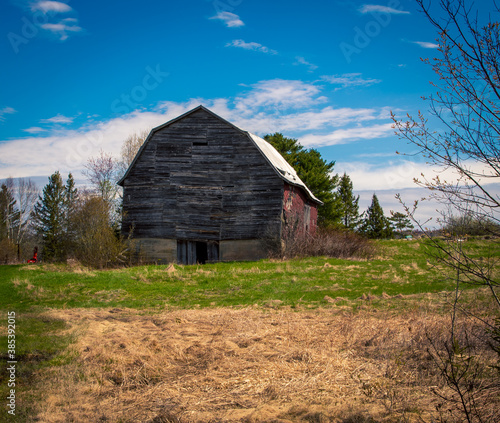 old weathered barn in rural Canada