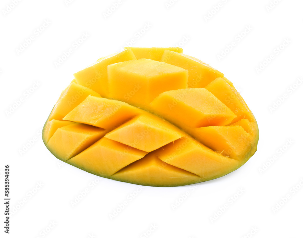 mango slice isolated on white background Clipping Path mango slice isolated on white background Clipping Path