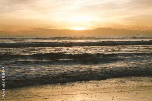 Fototapeta Naklejka Na Ścianę i Meble -  Sunset at Coronado Beach, San Diego, California