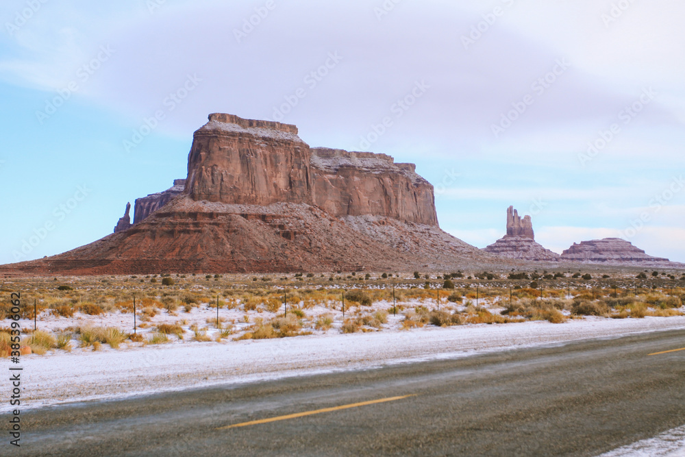 Winter in Monument Valley, Arizona, Utah
