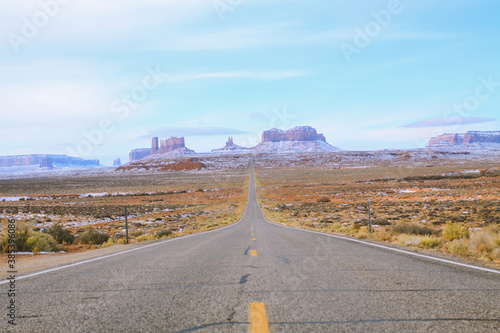 Winter in Monument Valley, Arizona, Utah
